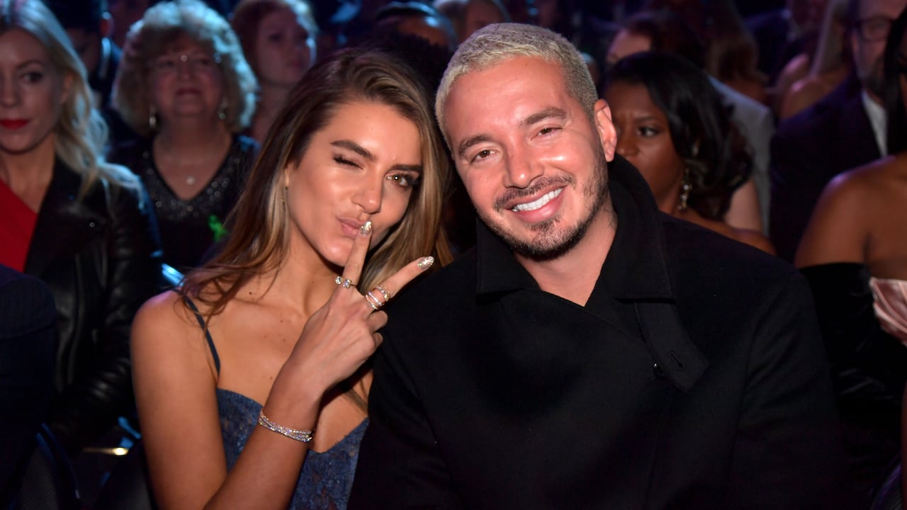 Valentina Ferrer y J Balvin durante la 61.ª Entrega Anual del GRAMMY.