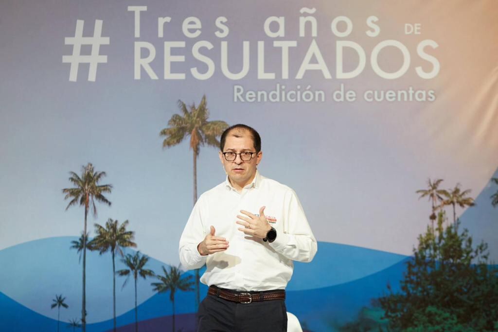 El fiscal Francisco Barbosa en la rendición de cuentas de la Fiscalía en Medellín