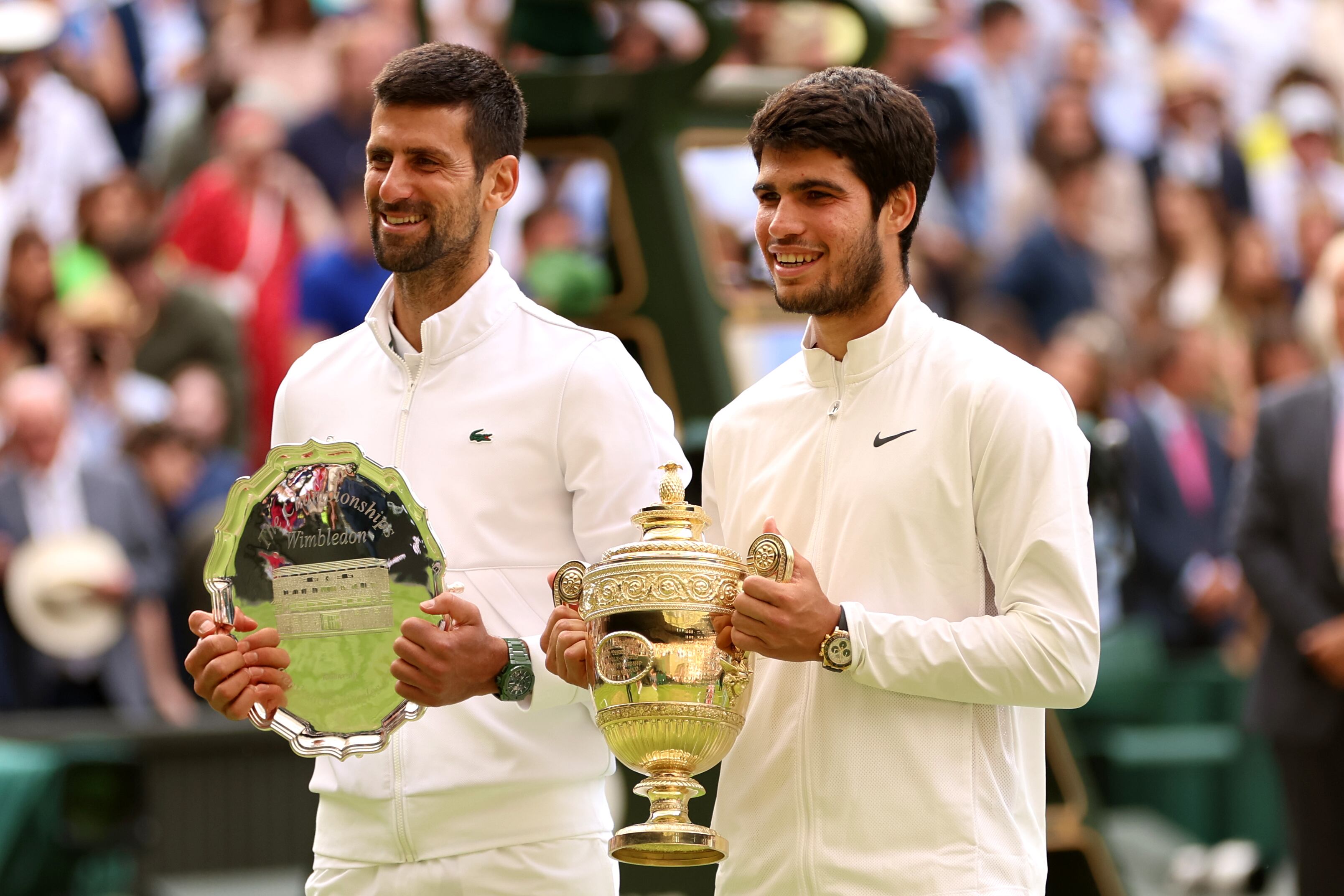 Carlos Alcaraz y Novak Djokovic
