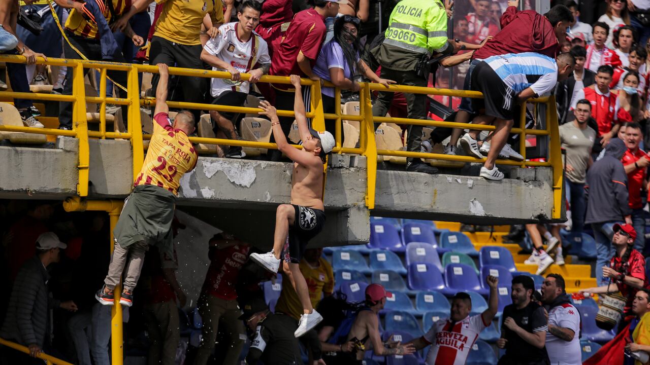 Bogotá. Marzo 16 de 2024. Independiente Santa Fe enfrenta a Deportes Tolima, por encuentro válido de la Liga BetPlay I 2024 de la fecha 12, en el estadio Nemesio Camacho El Campín. (Colprensa - Mariano Vimos)