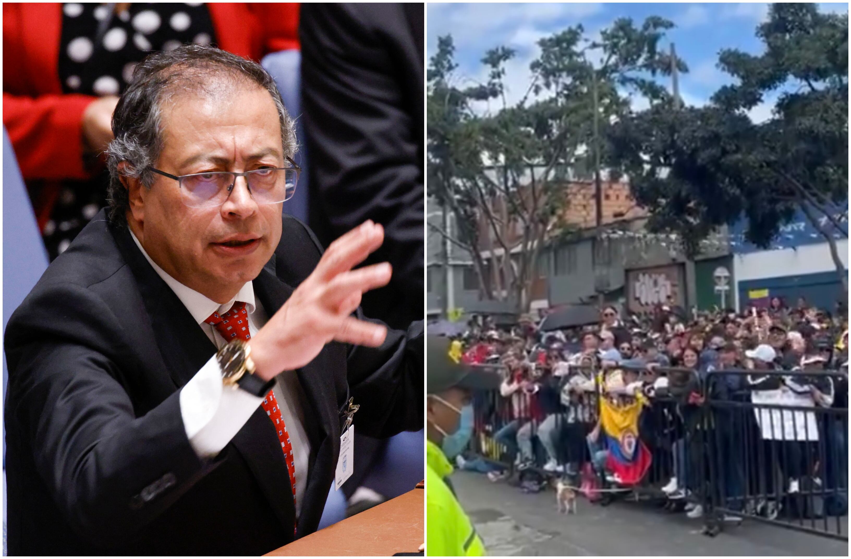 Gustavo Petro - desfile militar