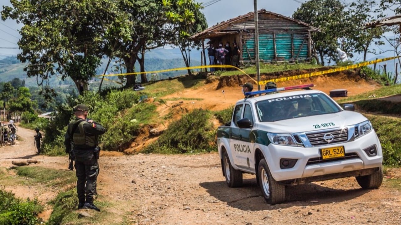 Sitio donde masacraron a seis jóvenes en Buenos Aires, Cauca