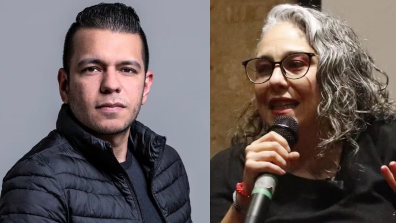 Los senadores Jota Pe Hernández y María José Pizarro.