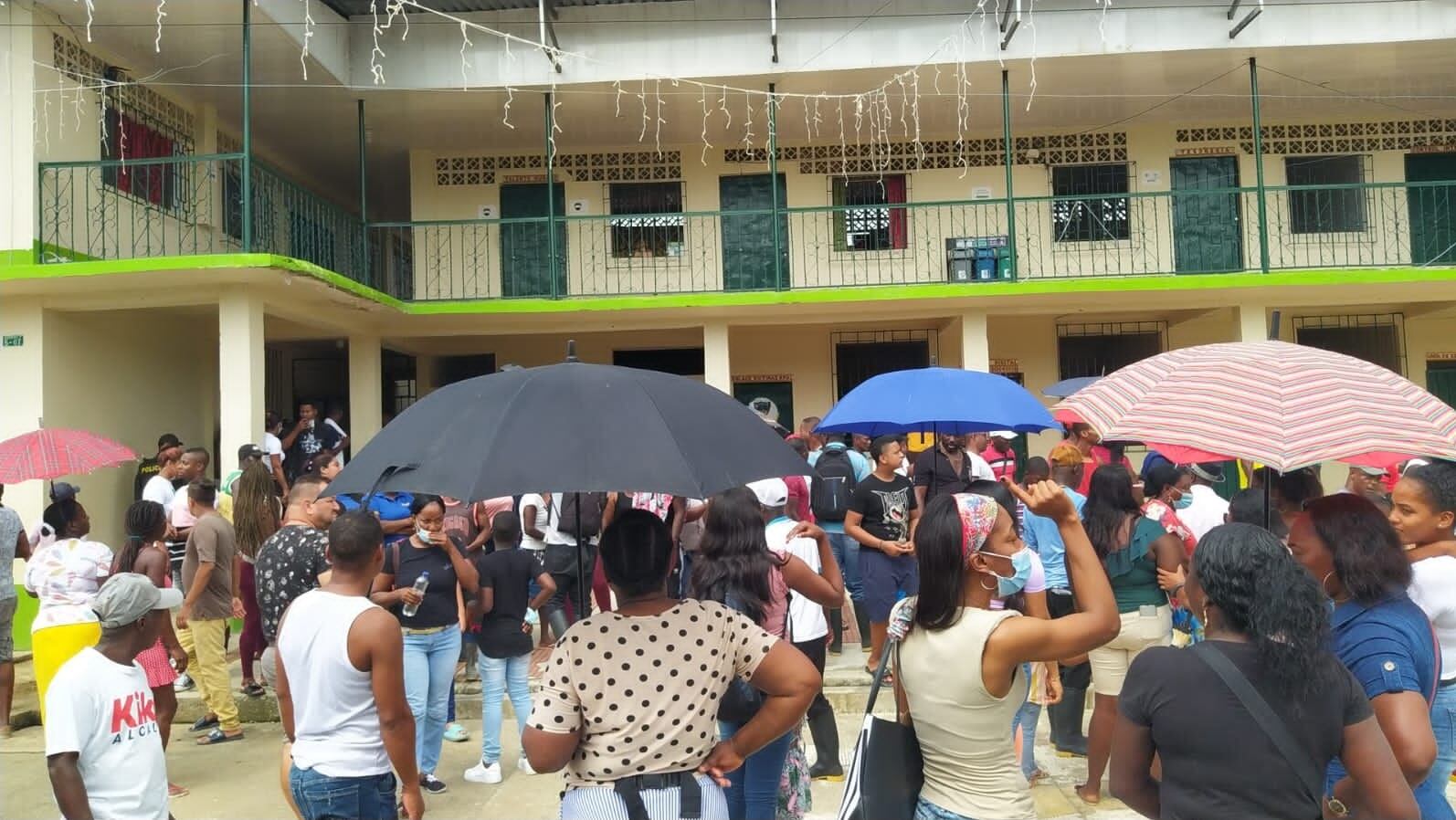 Protestas en López de Micay. Foto: Facebook López de Micay - Pacífico