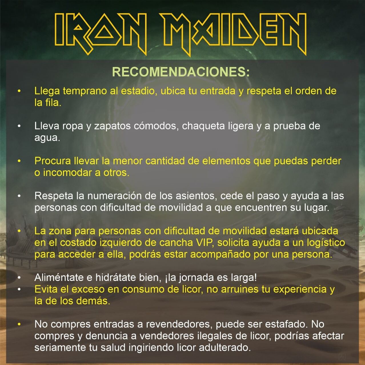IRON MAIDEN NOVIEMBRE 24