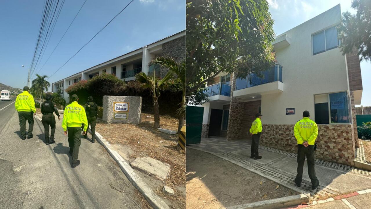 Condominio tomado por la Policía Nacional en Santa Marta.