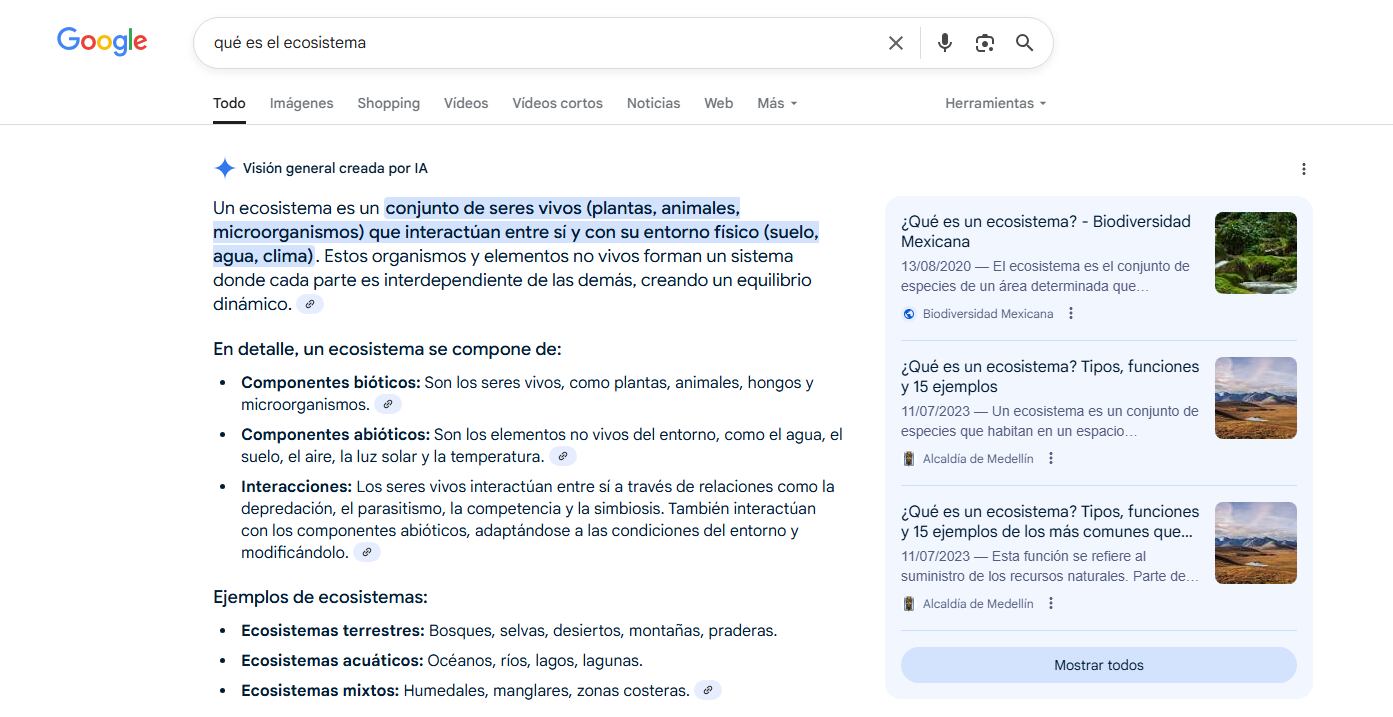 La nueva IA de Google reduce el papel de las páginas web.