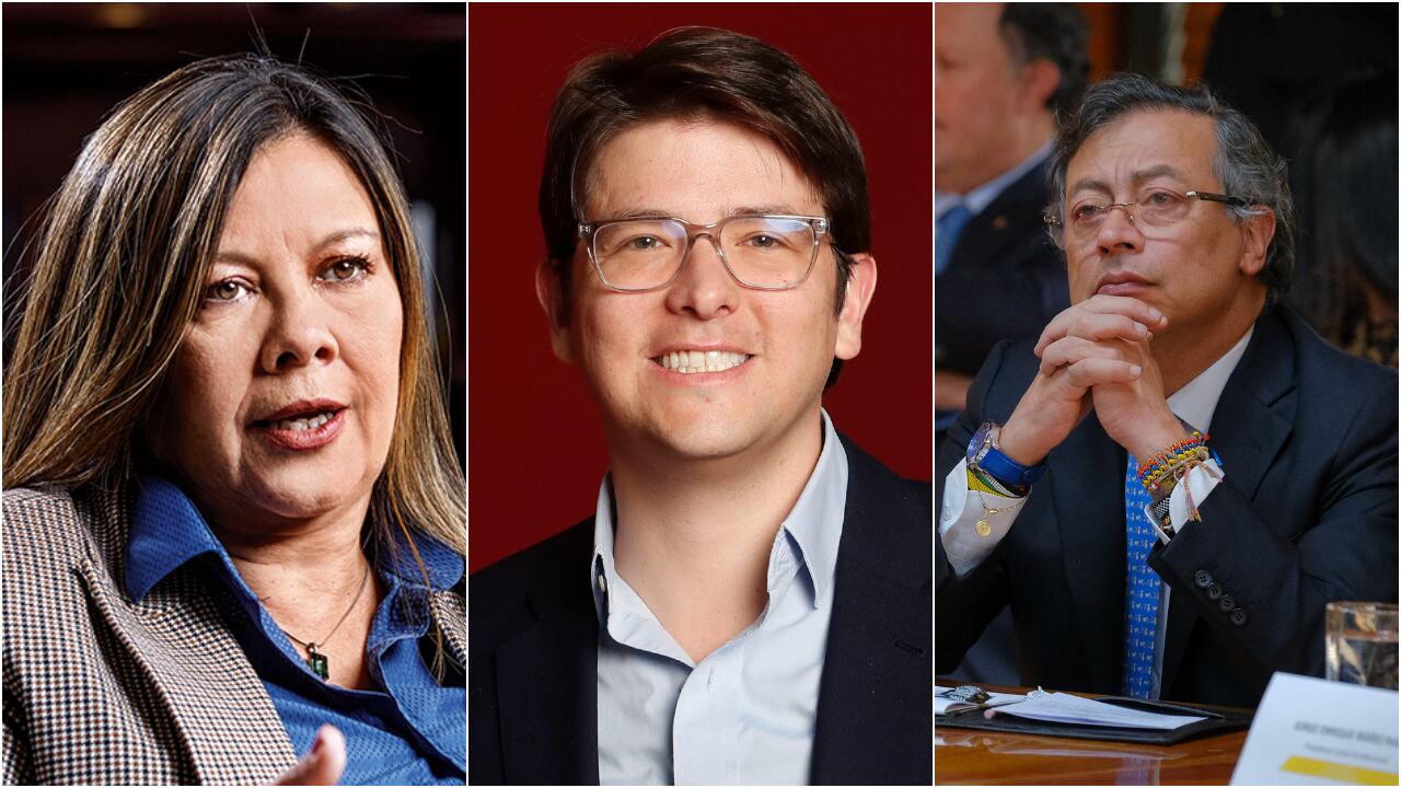 Luz Adriana Camargo, Miguel Uribe Turbay y Gustavo Petro.