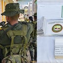 Talonarios de la extorsión de las disidencias de las Farc.