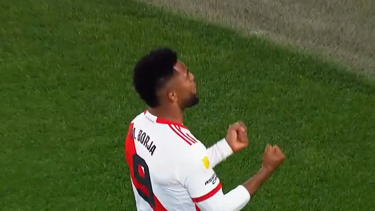 Miguel Borja anotó para River Plate.