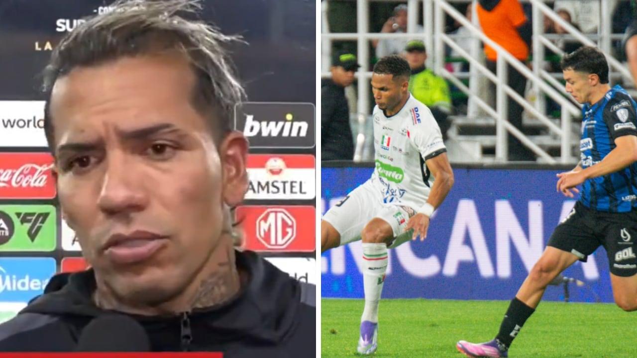 Reacción de Dayro Moreno a la eliminación de Once Caldas en Sudamericana.