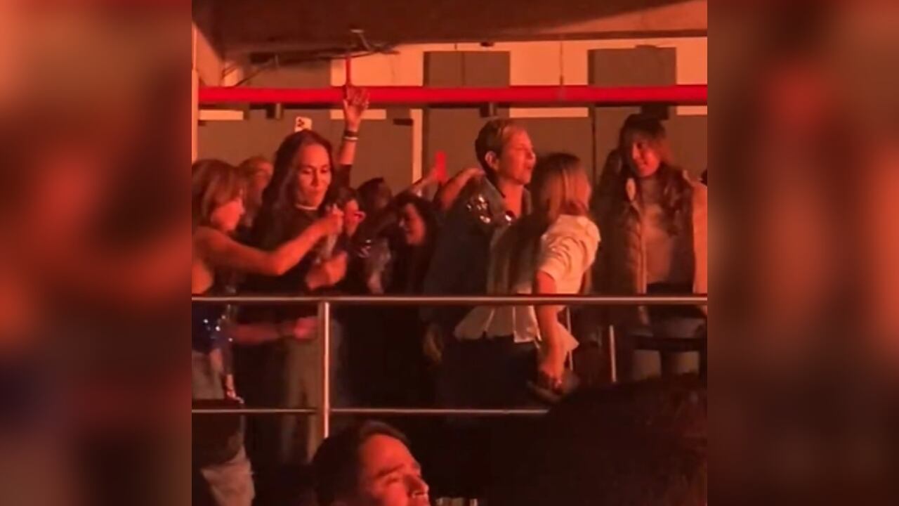 La primera dama estuvo en el concierto de la cantante mexicana.