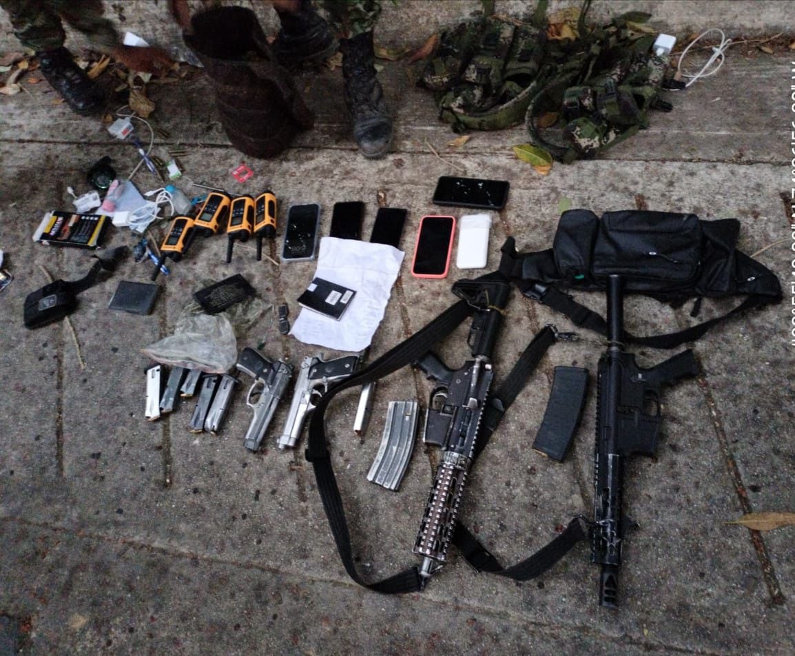 Armamento decomisado a Los Pachenca.