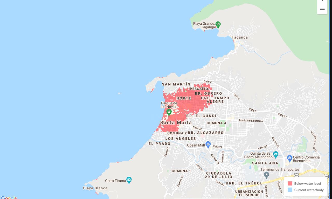 mapa Santa Marta