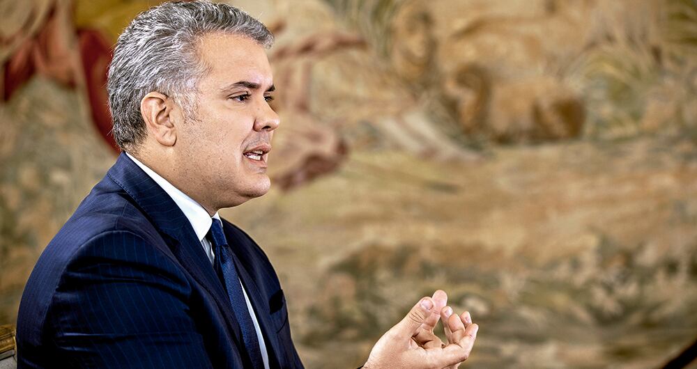 IVÁN DUQUE El presidente ha dicho que el futuro del país está en el centro, lo que desató una discusión en las filas del uribismo.