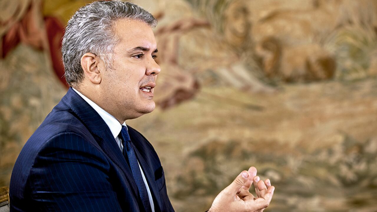 IVÁN DUQUE El presidente ha dicho que el futuro del país está en el centro, lo que desató una discusión en las filas del uribismo.