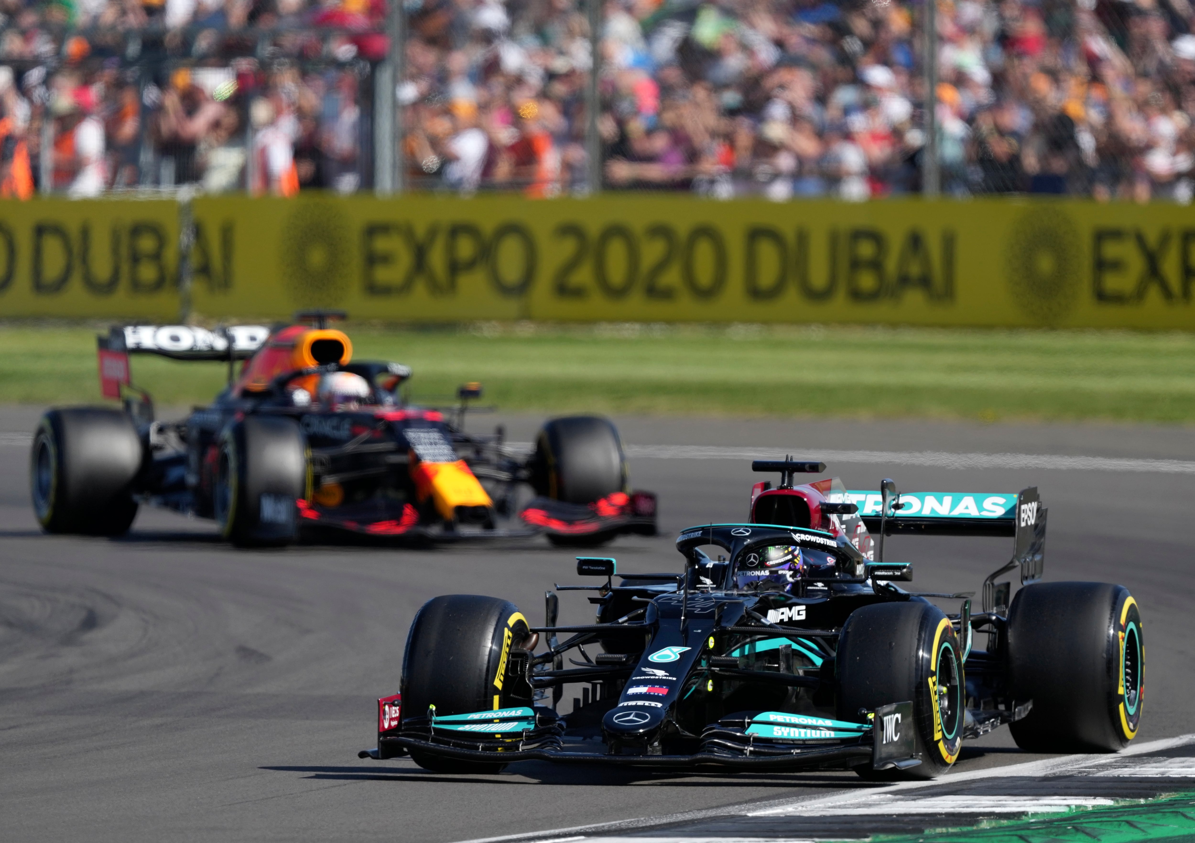 Lewis Hamilton y Max Verstappen en el GP de Gran Bretaña - Fórmula 1.