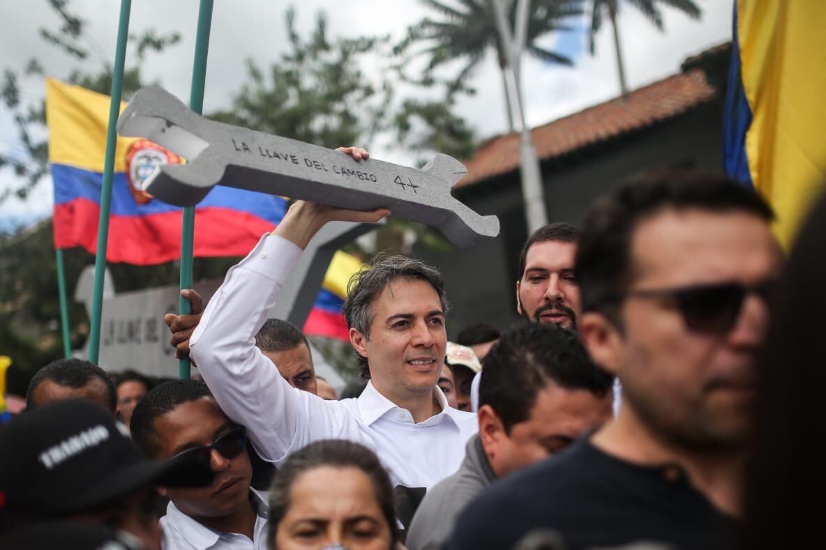 Marcha 1 de mayo día del trabajo, a favor del Presidente Gustavo Petro