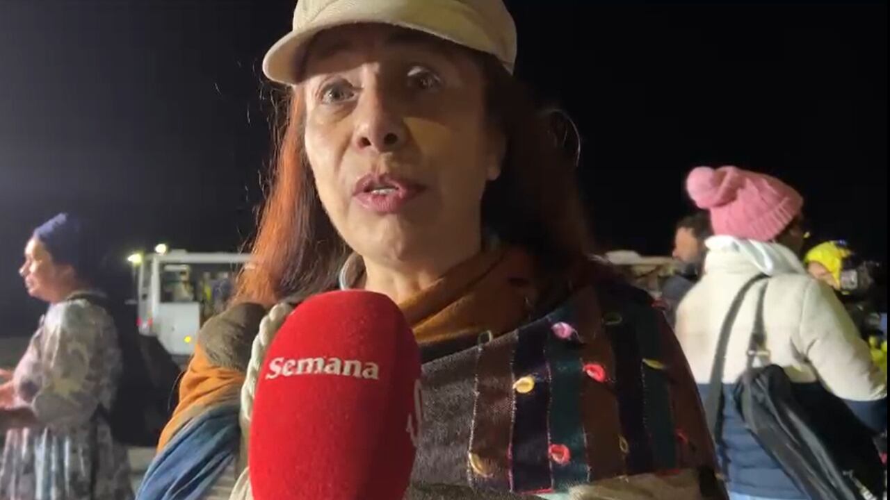 Marcela Munar, una de las colombianas repatriadas de Israel a Colombia.
