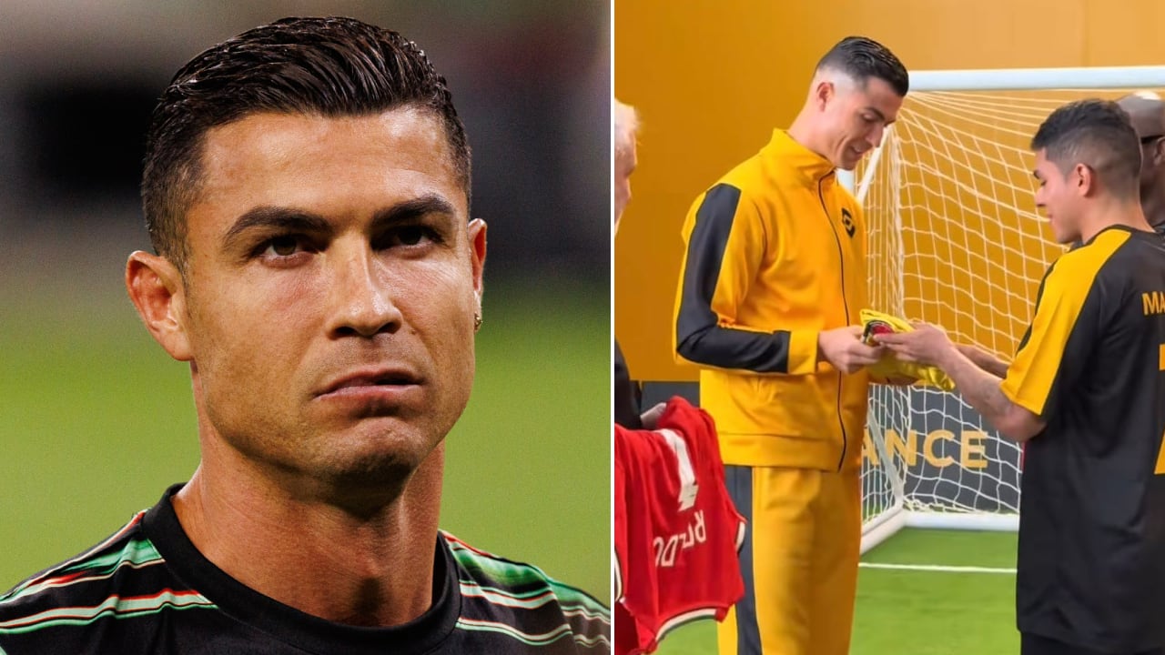 Cristiano Ronaldo recibió camiseta de la Selección Colombia como regalo