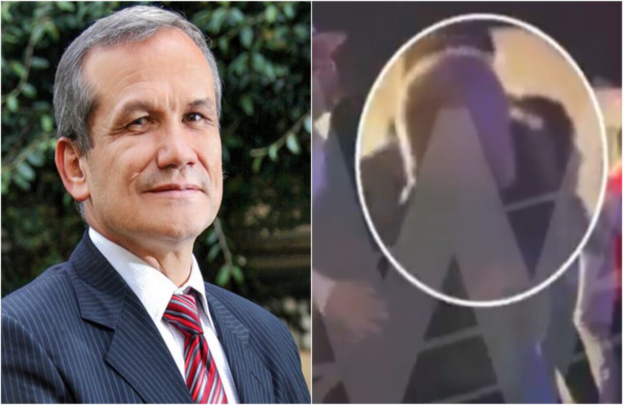 Carlos Ramón González, exdirector del Dapre. Y a la derecha en su fiesta en Managua (Nicaragua)