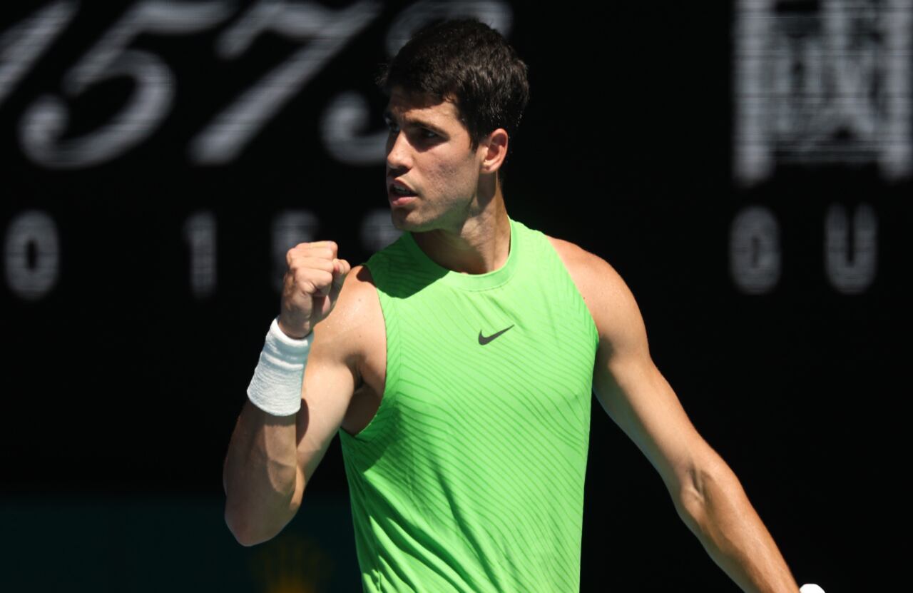 Carlos Alcaraz en el Australian Open 2026.