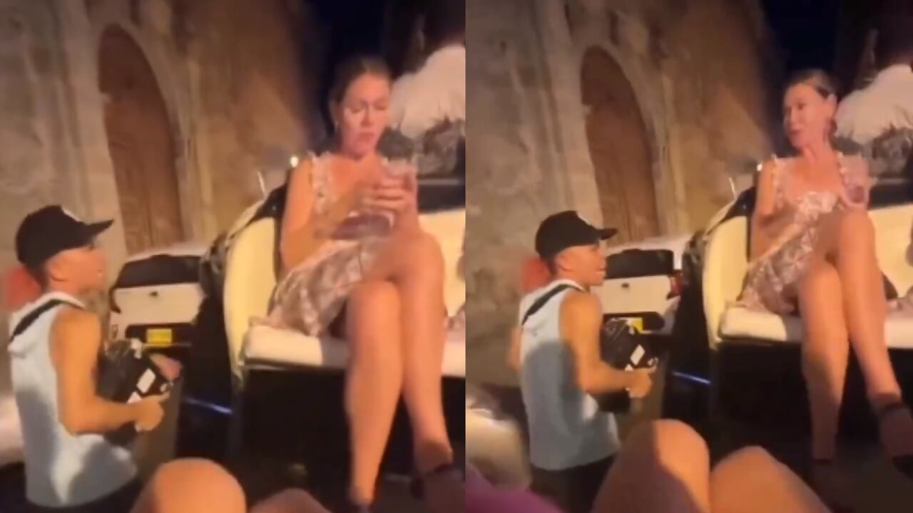 El video con la reacción de la turista se hizo viral.