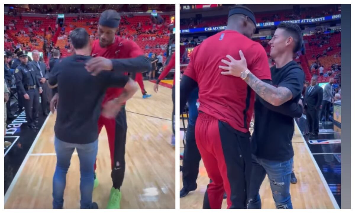 James Rodríguez en un juego de la NBA