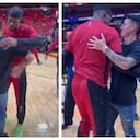 James Rodríguez en un juego de la NBA