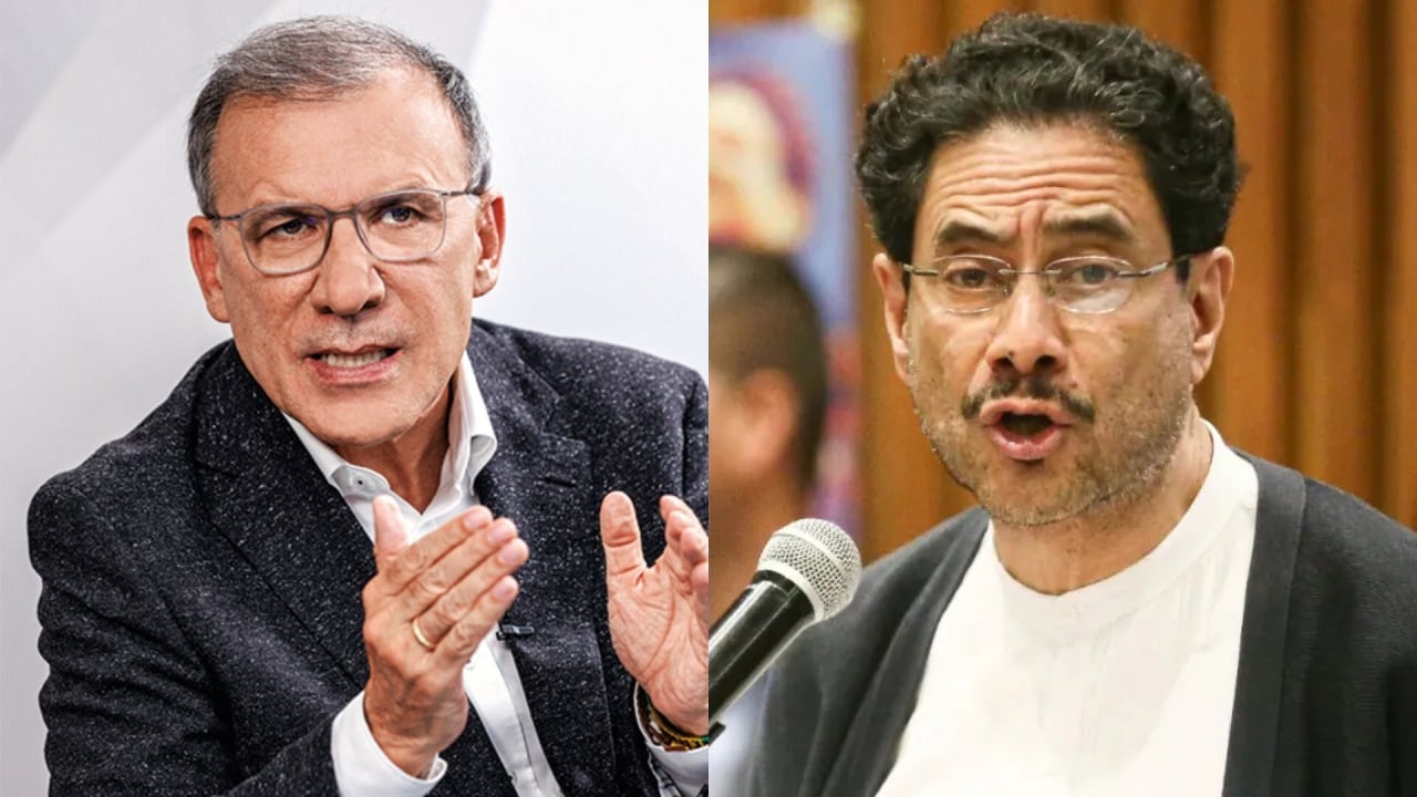 Roy Barreras e Iván Cepeda, precandidatos presidenciales.