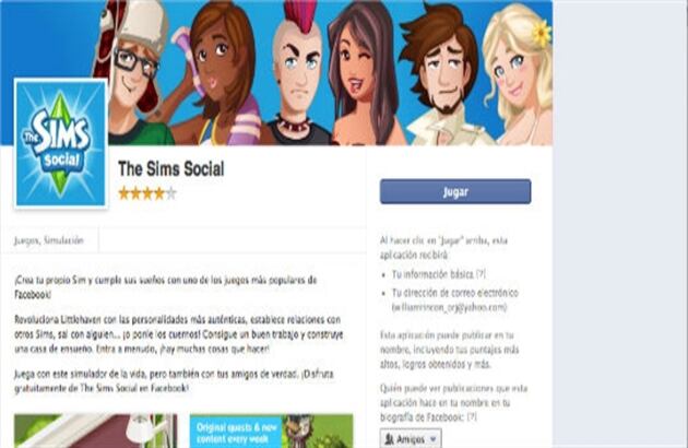 The Sims Social es jugado por 9,4 millones de personas. Este juego de simulación permite crear un personaje y socializar con otros usuarios.