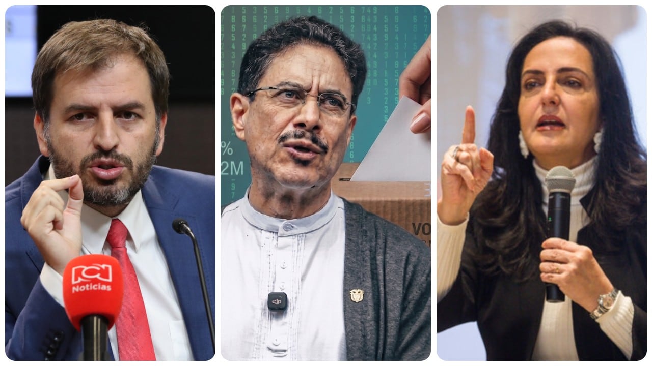 Andrés Forero, Iván Cepeda y María Fernanda Cabal.