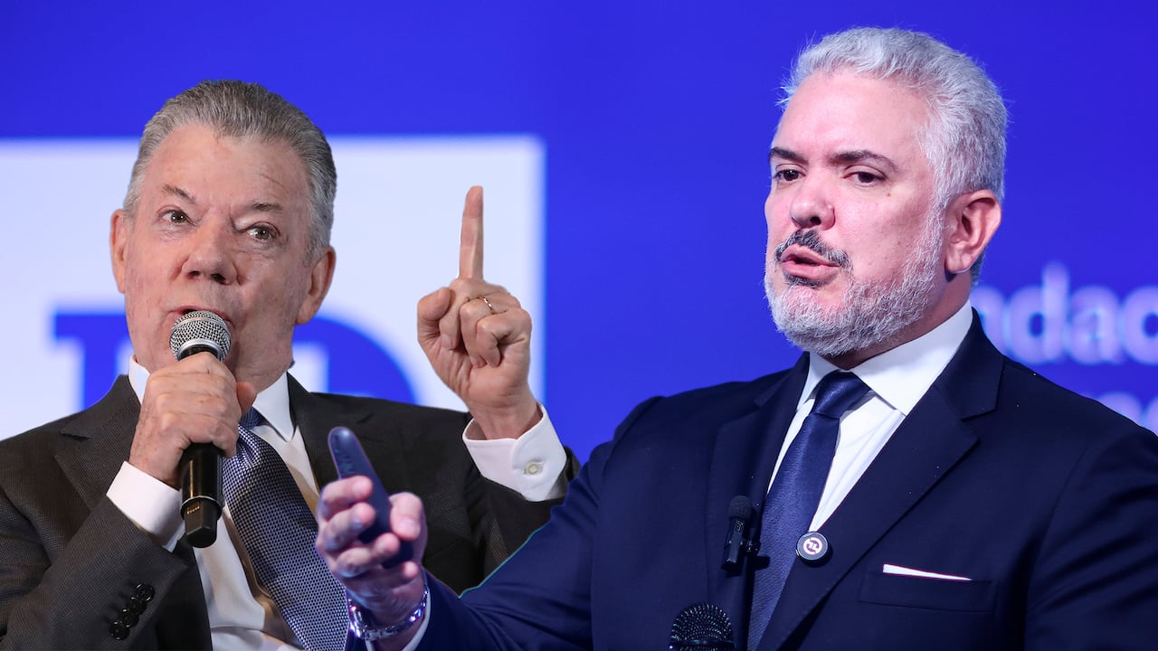 "Que no venga a vender la ilusión de la paz, cuando lo que dejó fue a unas FARC en una combinación de todas las formas de lucha", le dijo Duque a Santos.