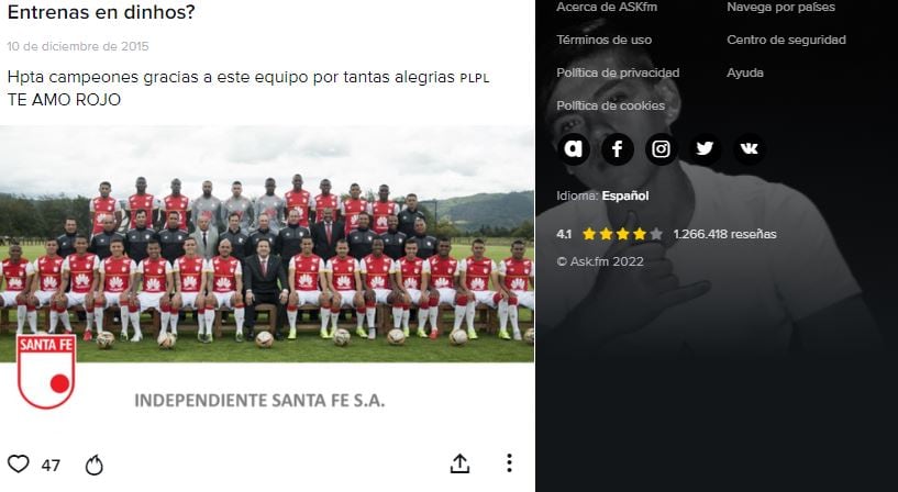 Captura del perfil de Daniel Ruiz