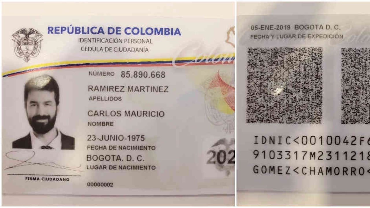 El boceto de la nueva cédula, presentado por la Registraduría
