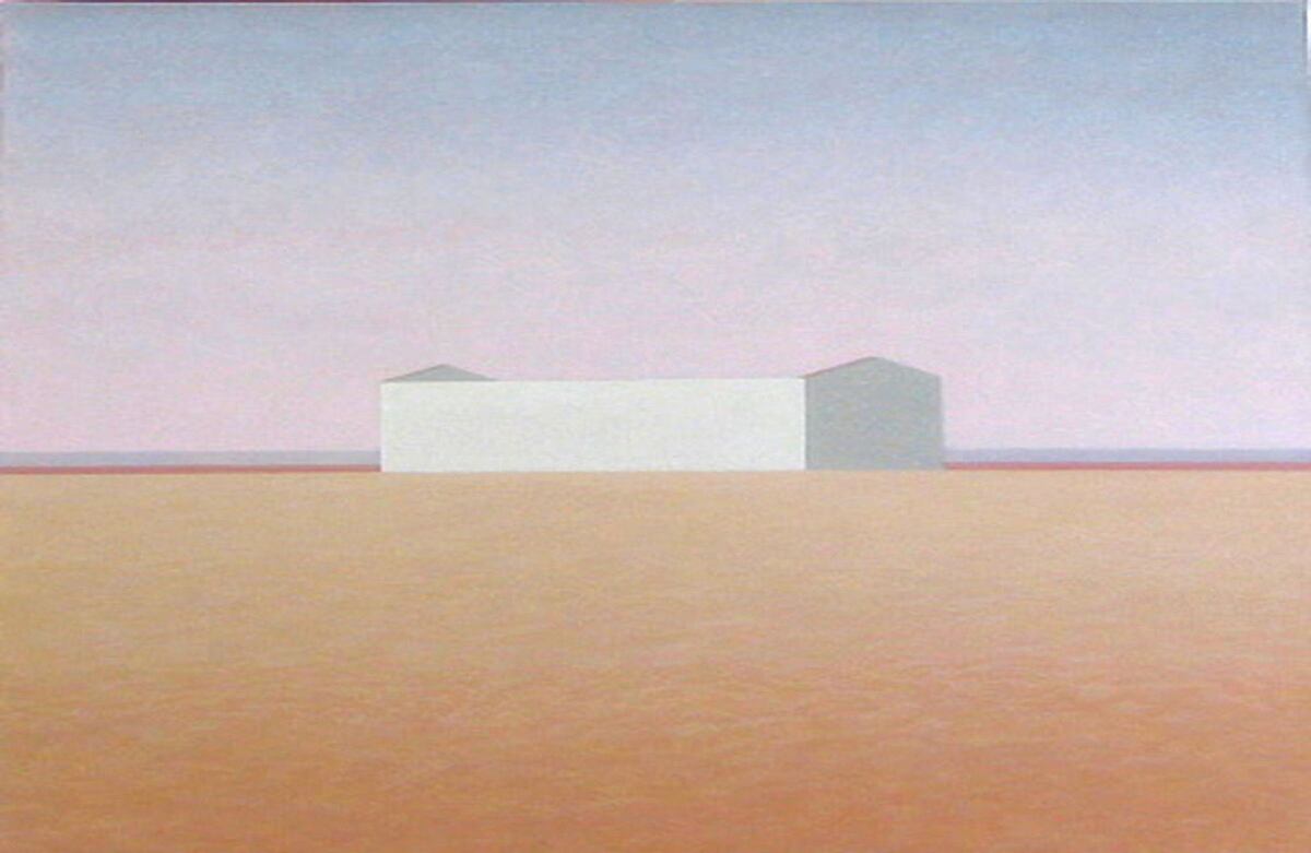 Gregorio Cuartas. Paisaje 1, Acrílico sobre lienzo - 120x120cm (2014).