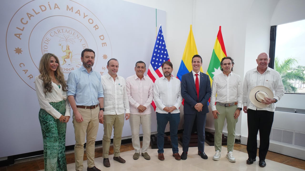Dumek Turbay, alcalde de Cartagena, lideró encuentro de alcaldes de Medellín, Bogotá y Cali con delegados del gobierno de Estados Unidos.
