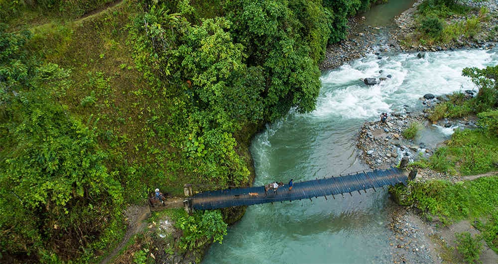Frontino, está bañado por la bendición del oro que trae en su cauce el río Carauta. Gran parte de sus habitantes viven de la minería. Foto: David Amado