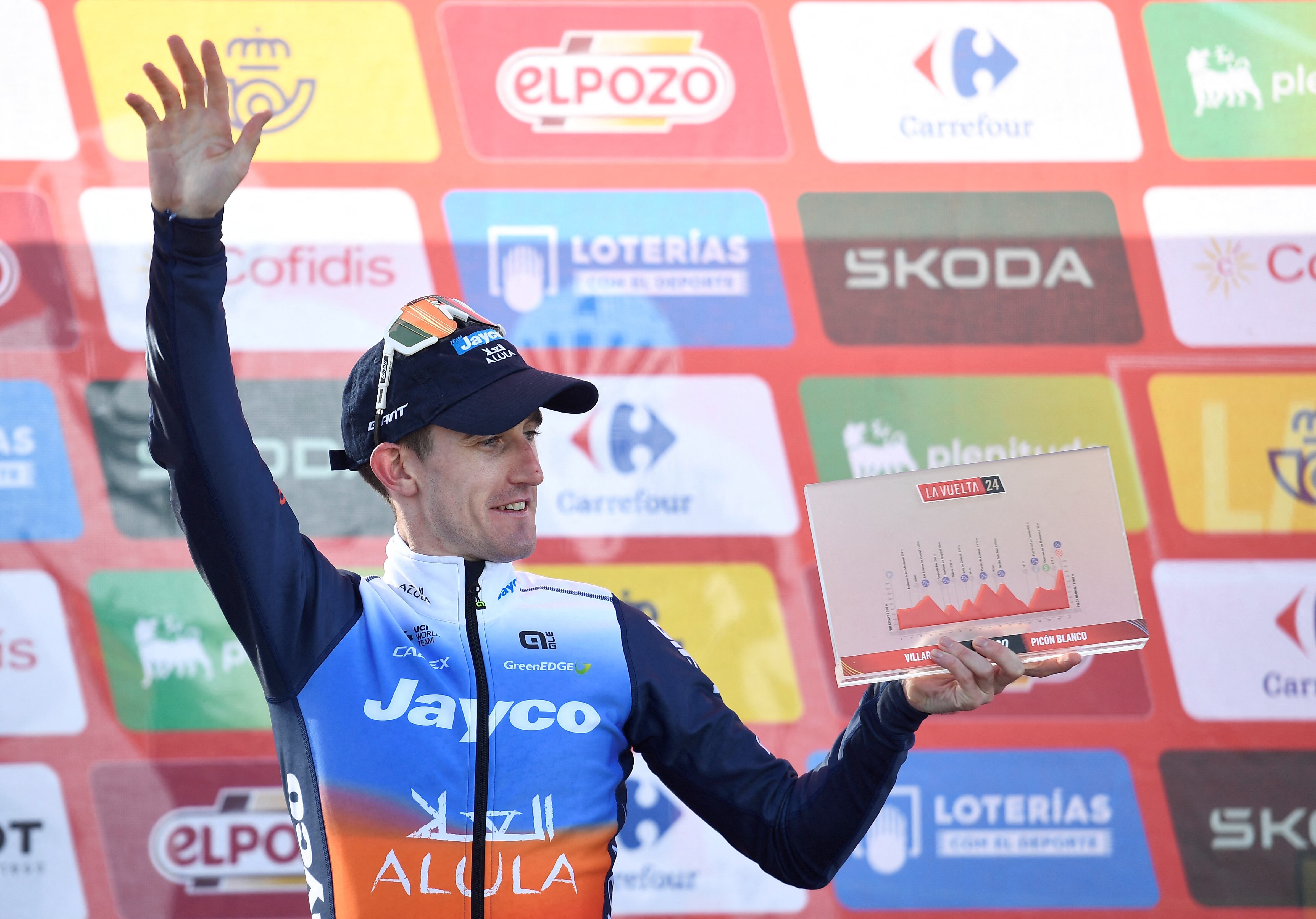 Primoz Roglic llega como líder a la última etapa de La Vuelta a España