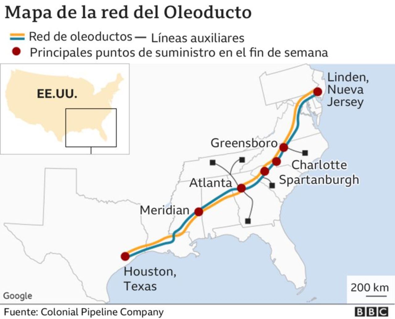 EE.UU. declara estado de emergencia tras un ciberataque a la mayor red de oleoductos del país