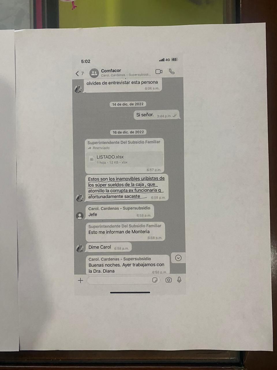 Chats superintendente