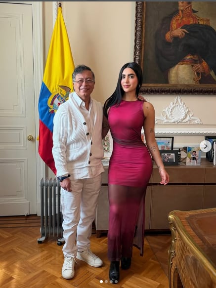 Gustavo Petro y Gabriela Muñoz.