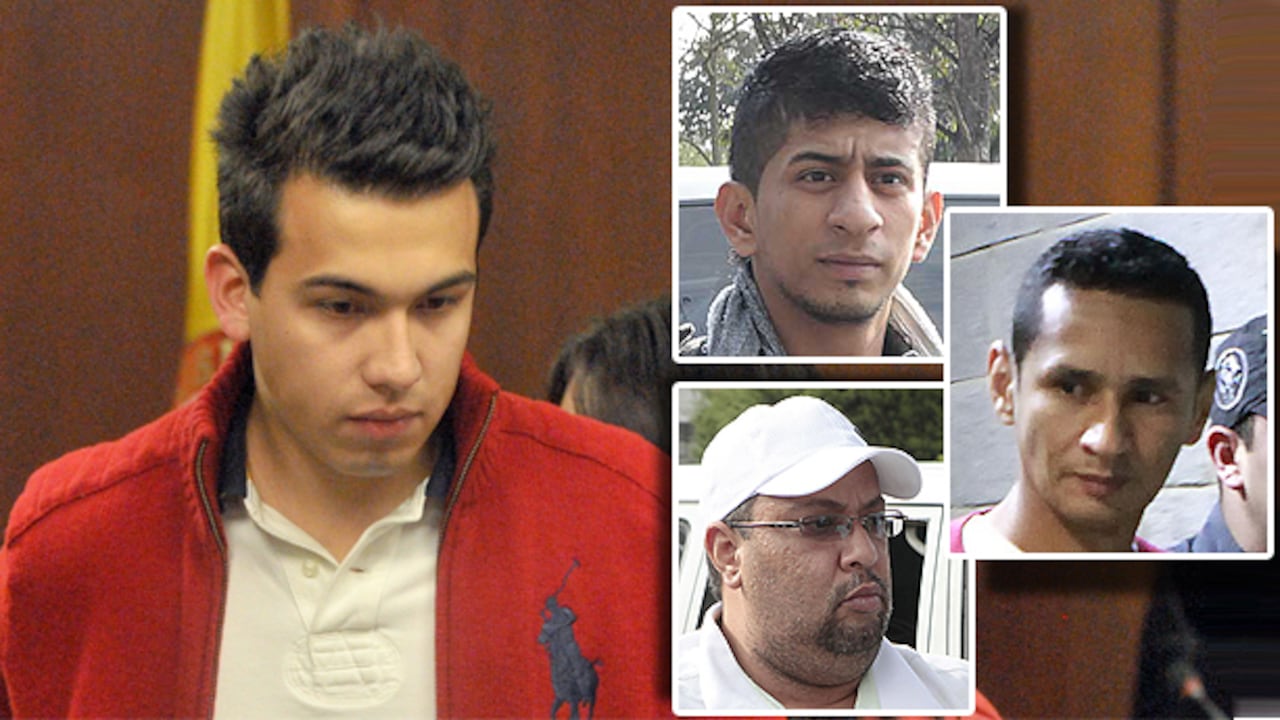 Carlos Cárdenas (der.) y de arriba abajo: Jonathan Martínez, Wilmer Ayola y Jesús Martínez.