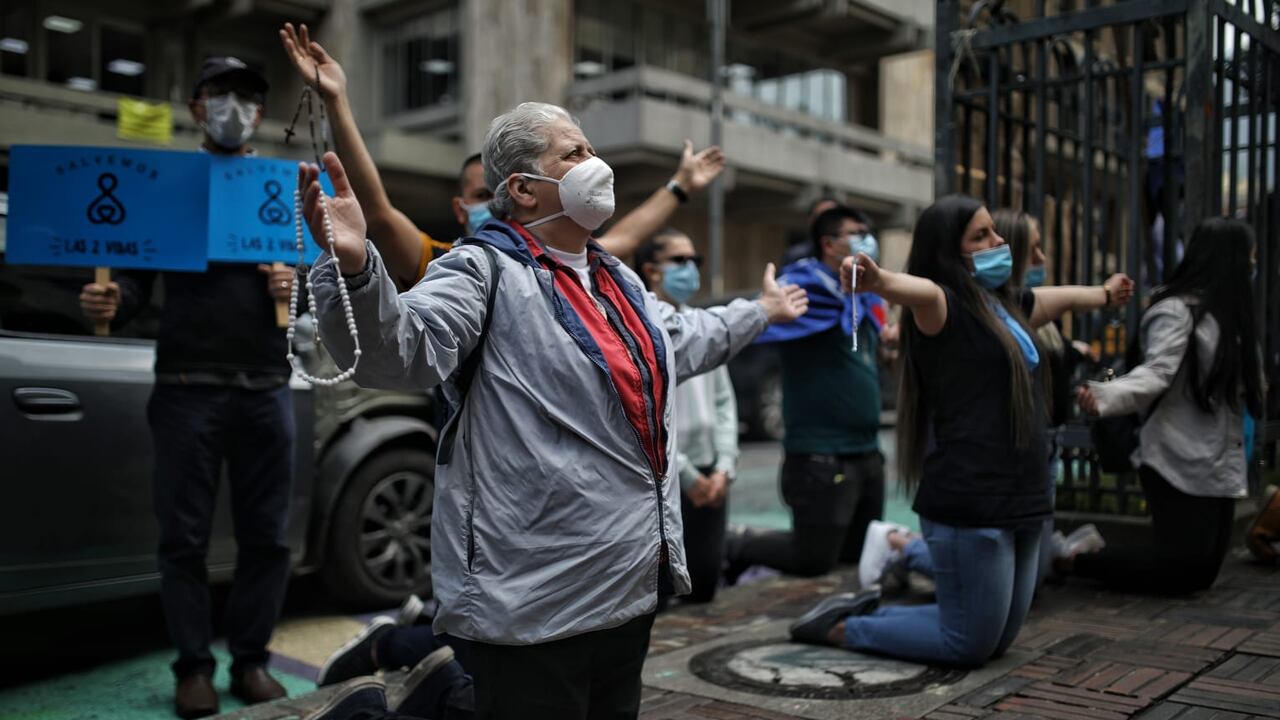 Marcha contra el aborto en Bogotá. Foto: Esteban Vega La-Rotta.