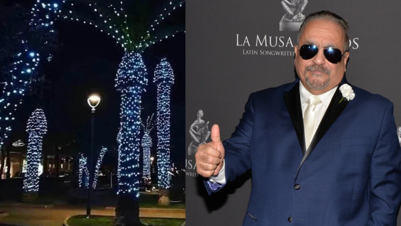 El artista bromeó en su cuenta de Twitter al publicar una foto de una curiosa decoración navideña.