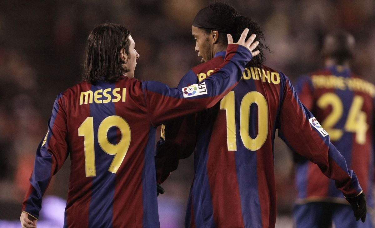 Messi y Ronaldinho