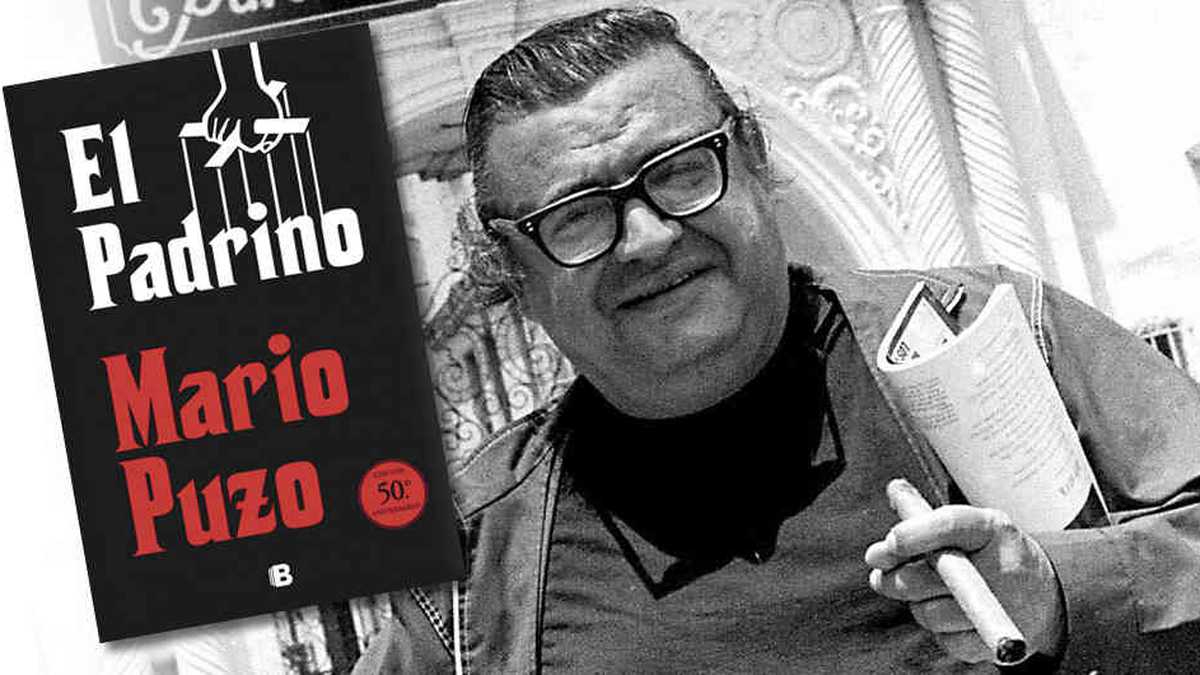 Mario Puzo escribió El Padrino sin imaginarse que le iba a cambiar la vida. Dos años después escribió el guion de la película junto a Francis Ford Coppola. A la derecha, la edición conmemorativa en español por los 50 años del libro.
