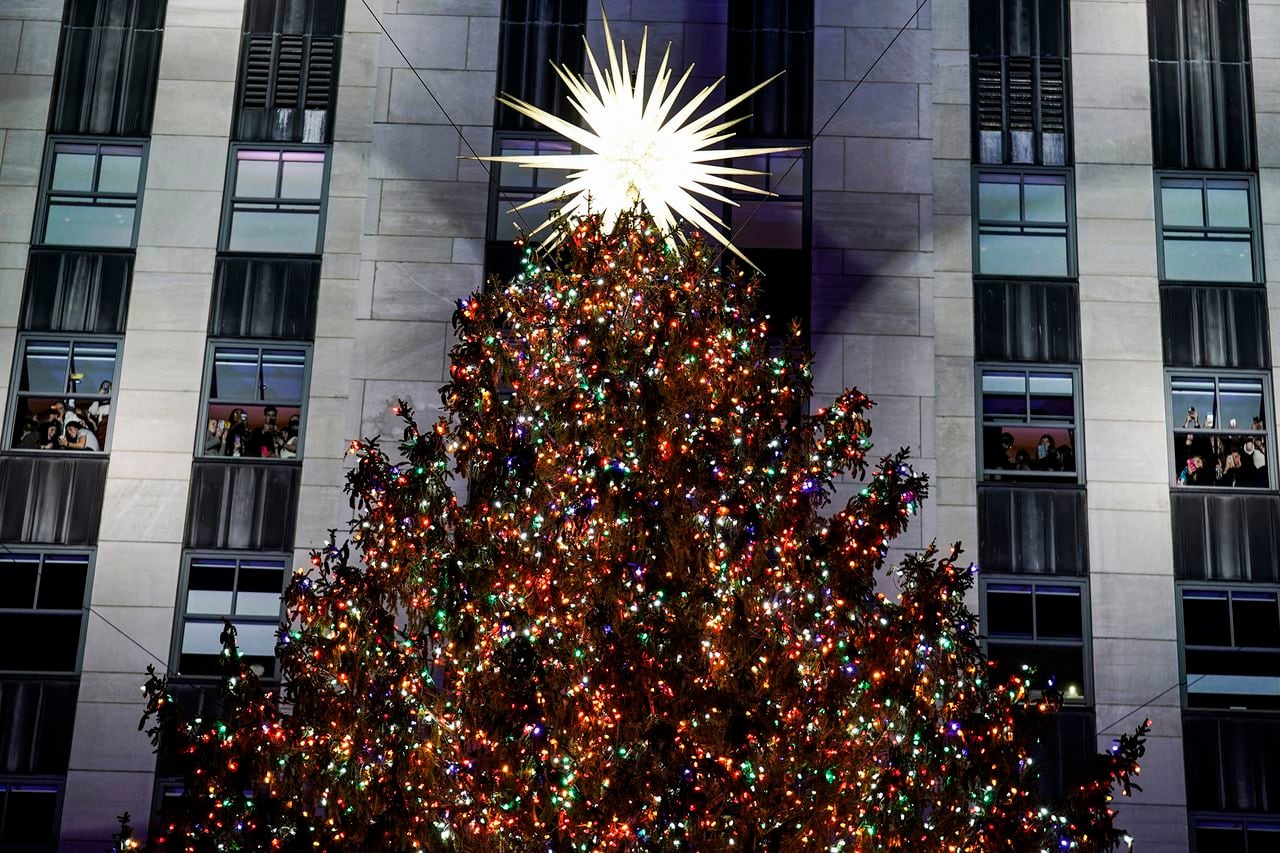 árbol de Navidad de Rockefeller en la ciudad de Nueva York.