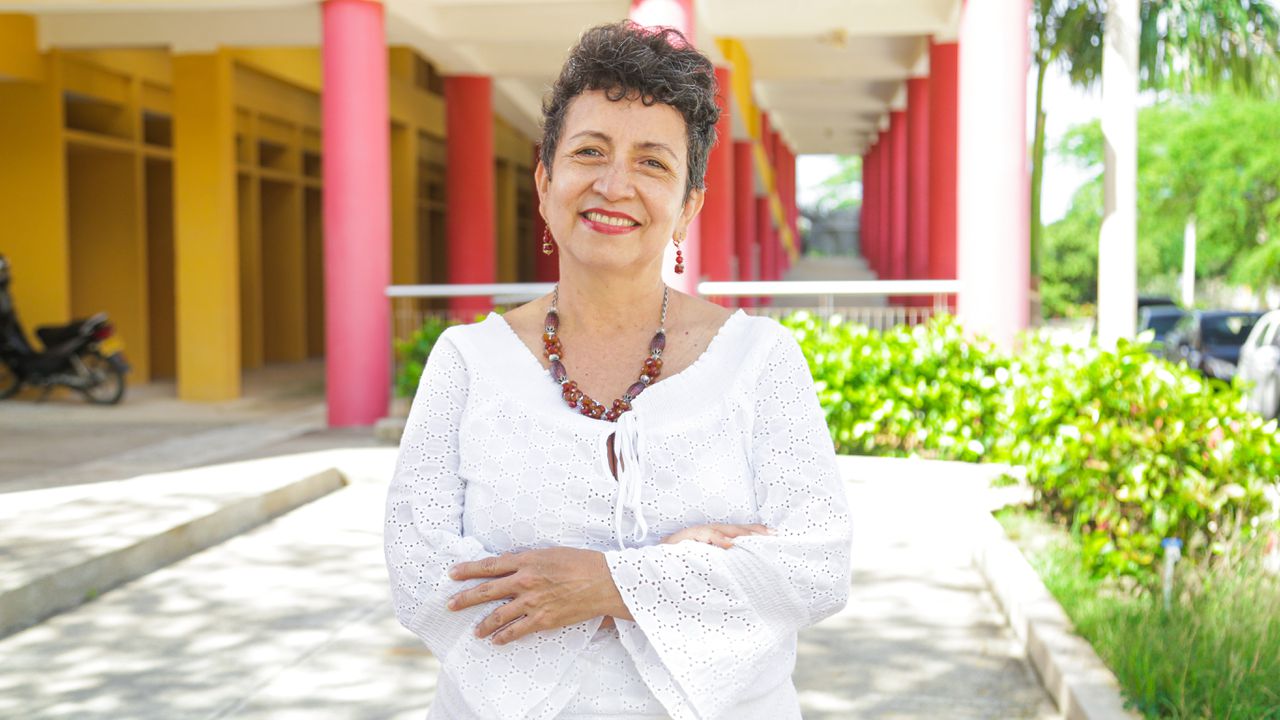 Martha Ligia Castellanos Martínez, directora académica de la Maestría en Gestión Integral frente al Cambio Climático de Uniguajira.