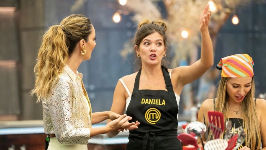 Claudia Bahamón, Zulma Rey y Daniela Tapia, protagonistas de un momento relacionado con una trampa en 'MasterChef Celebrity'.